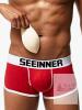 New sz Small Men's Boxer Shorts, Funny Butt Lifter Butt Lifter, Padded Underpants, 3 Removable Foam Pads - 2