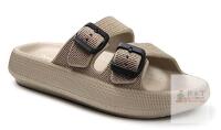 Weweya Men&rsquo;s Non Slip Slide Sandals, Beige, US Size 12, EVA Foam, Model WA-F35-KH4445