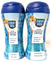 2 New Fresh Step Litterbox Deodorizing Crystals : Fresh Scent