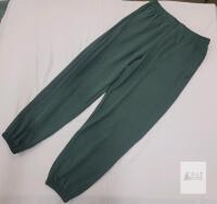 NEW SIZE LARGE Lazypants Sweatpants Green Cotton Blend Elastic Waistband