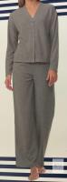 NEW Splendid Women's 2 Piece Pajama Set, Button Front Top & Pants, Size S/P, Heather Grey