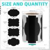 New 2Rolls 2&rdquo; x 3&rdquo; Fancy Shape Labels Self Adhesive Blank Stickers Small Jar Label Name Tags Stickers for Home Office Business Uses(Black) - 2