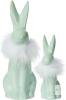 NEW in box DN DECONATION Bunny Figures Ceramic Set, Set of 2
