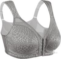 NEW HACI Women&rsquo;s Front Closure Posture Support Bra, Grey, Size 42DDD