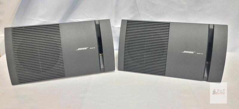 Bose Model 100 Speakers Pair, 2-Way Bookshelf/Wall, 100W, 4-8 Ohms, USA, Serial #122461/2 - 48 hour return if found not working