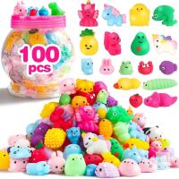 New NEW FUNNYB&G Kawaii Mochi Squishy Fidget Toys, 100-Pc Assorted Animal Set, Model BS05-L