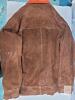 YESWELDER Leather Welding Jacket, Heavy-Duty Split Cowhide, Brown with Orange Collar- excellent condition- - 2