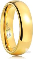 NEW SIZE 12 King Will Tungsten Carbide Wedding Band Rings For Men Women - Anniversary Promise Rings Domed High Polished, Comfort Fit Size