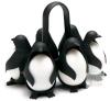 Peleg Design Egguins 6-Egg Holder & Boiler Rack with Heat-Resistant Handle, Penguin Shape NEW