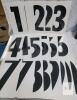 Large 12" Vinyl Number Decal Set, Two Full Sets 0&ndash;9, Black Peel & Stick, Glossy Outdoor Signage - 2