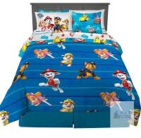 Nickelodeon Paw Patrol 7-Piece Full Size Bedding Set Comforter Sheets Pillowcases Reversible