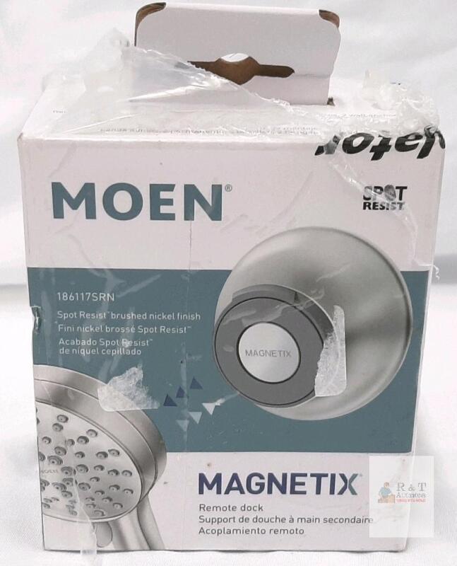 Moen Magnetix 186117SRN Magnetic Remote Dock, Spot Resist Brushed Nickel, Wall Mount