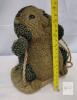 Otter Swing Garden Statue, Hanging Resin Woodland Animal D&eacute;cor, 8.5" Tall, Brown/Green - 3