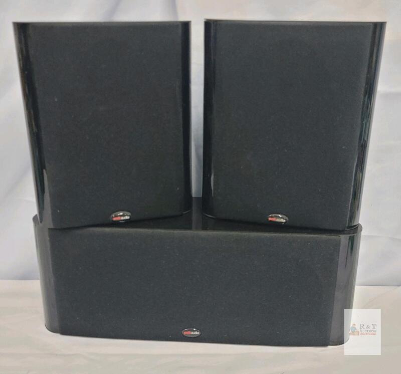 Polk Audio DS7200SAT Satellite Speakers & DS7200CC Center Channel Speaker, High-Gloss Black Finish-48 hour return if not working