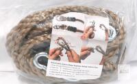 NOSTIFY 2PC Heavy Duty Adjustable Nylon Rope Set 6.5ft for Swings, Hammocks, Playground