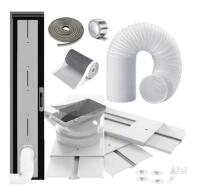 Gulrear Portable AC Sliding Door Vent Kit, 5.9" Hose, Adjustable to 87"