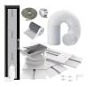 Gulrear Portable AC Sliding Door Vent Kit, 5.9" Hose, Adjustable to 87"