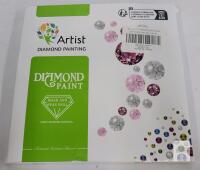 Artist Diamond Painting Kit 20cm, Xmas Theme, Model 53PLOUS, Round Shiny Diamonds, X004PQOP8T