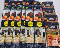 Halloween Pumpkin Leaf Bags and Ghost Yard Stakes &ndash;