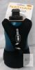 Nathan Squeeze Lite 18oz (532mL) Handheld Running Water Bottle, Blue, Push-Pull Cap, Reflective Strap