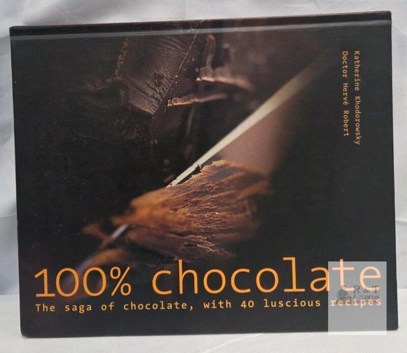 100% Chocolate by Katherine Khodorowsky & Dr. Herv&eacute; Robert, Hardcover, 40 Recipes, 2003, 208 Pages