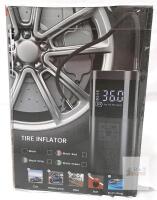 Portable Digital Tire Inflator, 150 PSI, Cordless Lithium Battery, Multi-Use for Car/Bike/Ball