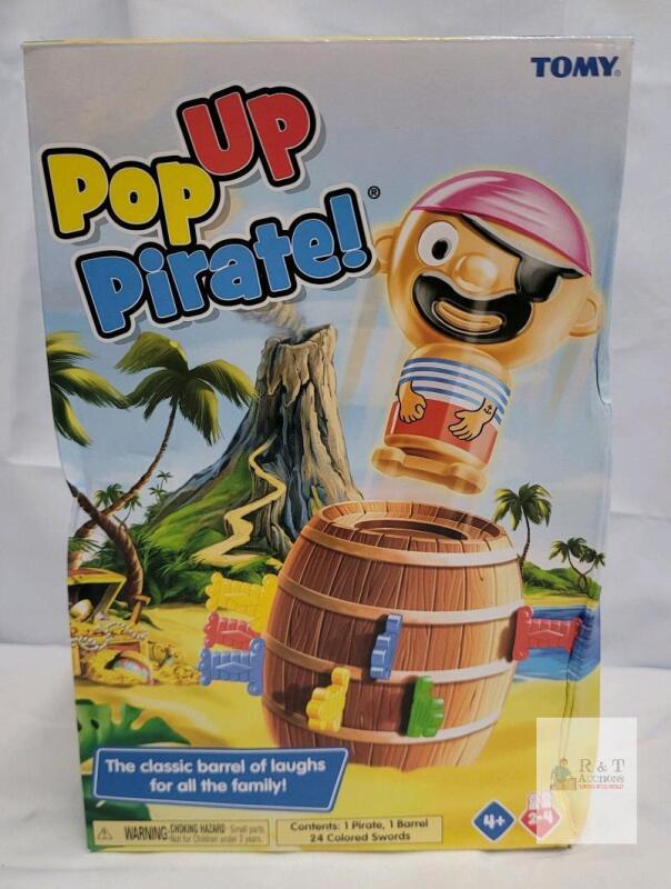 TOMY Pop Up Pirate Board Game &ndash; Classic Family Fun, Complete Set, 2-4 Players, Ages 4+