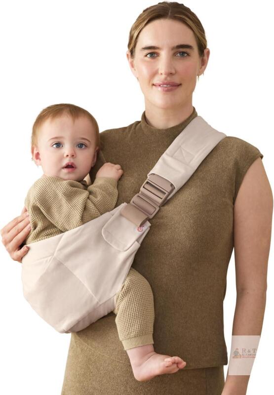 Upsie Sling Carrier Ups & Downs, 100% Cotton, Adjustable, 6 Months&ndash;4 Yrs, Front/Hip Carry, 33 lbs