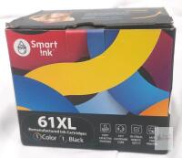 Smart Ink 61XL Remanufactured Ink Cartridges &ndash; Black & Tri-Color, High Yield, Compatible