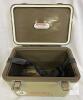 Engel UC13T 13-Quart Tan Cooler/Dry Box with Shoulder Strap and Stainless Steel Latches - 3