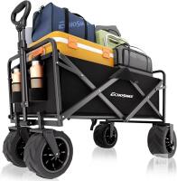 NEW EchoSmile Heavy-Duty Collapsible Utility Wagon, Black, 200L, Model GCC080 BKBD