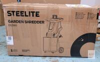 Steelite DG380 Electric Garden Shredder, 15-Amp Motor, 1.75" Cutting Capacity, 12-Gallon Collection