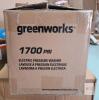 NEW Retails $199 Greenworks Electric Pressure Washer 1700 PSI 1.2 GPM, 13A, 20ft Hose, 35ft Cord, Detergent Kit - 3