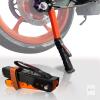 New GRAND PITSTOP&reg; Motorcycle Maintenance Stand, Portable & Compact Lift Stand Moto Jack, Adjustable Height for Chain Cleaning and Lubrication Easy to use