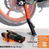 New GRAND PITSTOP&reg; Motorcycle Maintenance Stand, Portable & Compact Lift Stand Moto Jack, Adjustable Height for Chain Cleaning and Lubrication Easy to use - 3