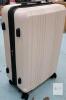 White Hardshell Rolling Suitcase, Approx. 28.5" x 19.5" x 12", 4 Spinner Wheels, TSA Lock