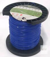 Viabrico Nylon Trimmer Line 0.085" (2.0mm) Blue Round 200m Spool, Universal Fit
