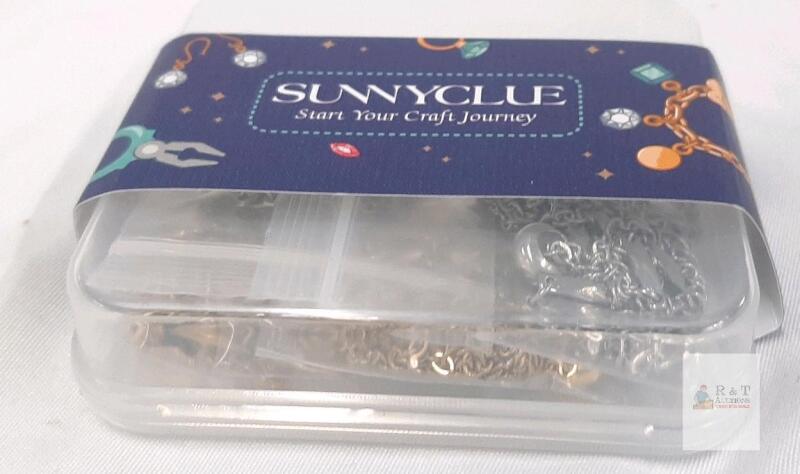 NEW SUNNYCLUE 120-Pc Gold & Silver Stainless Steel Earring Findings Jewelry Making Kit