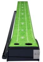 NEW Golf Putting Practice Mat System, 10ft Length, Auto Ball Return, 2-Hole, Marked Synthetic Turf