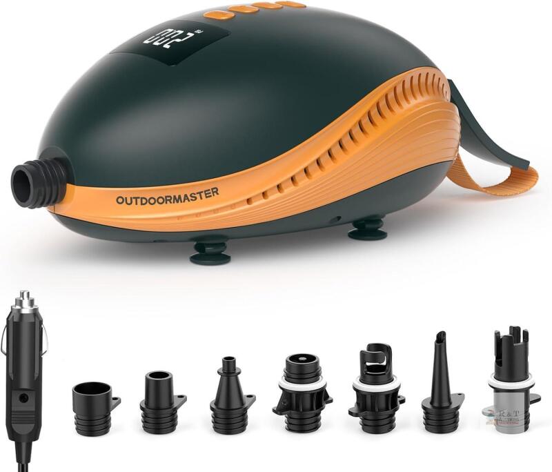 NEW OutdoorMaster 20PSI High Pressure Paddle Board Pump Electric Dolphin
