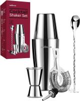 New Cocktail Shaker,Cocktail Shaker Set 6 Pcs,27OZ Drink Shaker