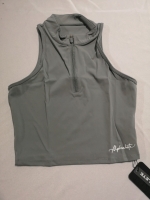 New ALPHALETE Women's XL Pulse Zip Tank Top (Silver Sky)