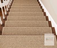 PURE ERA 10-Pack Beige Polypropylene Non-Slip Stair Tread Carpet Rugs,15"x8"