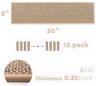 PURE ERA 10-Pack Beige Polypropylene Non-Slip Stair Tread Carpet Rugs,15"x8" - 2