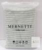 Mernette Corduroy Cushion Cover 18"x18" Bean Green 2-Pack, Polyester, Hidden Zipper