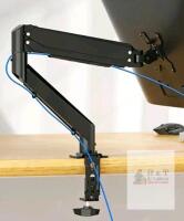 Gas Spring Monitor Mount MD83SEB(CA), Supports 17"-32" Screens, 19.8 lbs Capacity, VESA 75x75/100x100