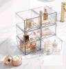 Clear Acrylic Stackable Drawer Organizer, 6 Drawers, 7.5"x6.2"x4.4" Each, Modular Storage - 3