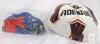 new Adekale Size 5 PU Soccer Ball with Pump & Carry Net, White/Red Pattern, Serial X004YFBEM