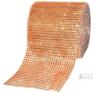 59"x7.9" Bright Orange Bling Crystal Rhinestone Mesh Ribbon Roll, Approx. 60,750 Stones