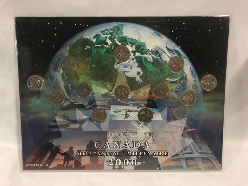 Canadian 2000 Millenium Quarter Set